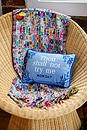 view 4 of 5 Try Me Needlepoint Pillow in 