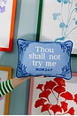 view 5 of 5 Try Me Needlepoint Pillow in 
