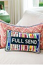 view 3 of 3 Full Send Needlepoint Pillow in 