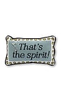 view 1 of 4 That's The Spirit Needlepoint Pillow in 