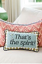 view 3 of 4 That's The Spirit Needlepoint Pillow in 