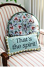 view 4 of 4 That's The Spirit Needlepoint Pillow in 
