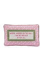 view 1 of 3 Mirror Mirror Needlepoint Pillow in 