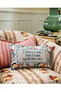 view 3 of 3 Spill The Tea Needlepoint Pillow in 