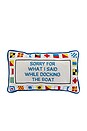 view 1 of 3 Docking The Boat Needlepoint Pillow in 