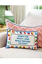 view 3 of 3 Docking The Boat Needlepoint Pillow in 
