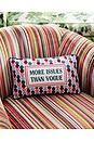 view 3 of 3 More Issues Needlepoint Pillow in 