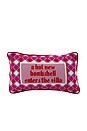 view 1 of 2 Hot New Bombshell Needlepoint Pillow in 