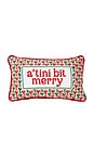 view 1 of 2 A Tini Bit Merry Needlepoint Pillow in 