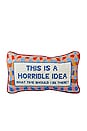 view 1 of 3 HORRIBLE IDEA NEEDLEPOINT PILLOW ニードルポイントピロー in 