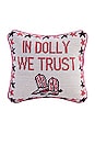 view 1 of 3 Trust Dolly Needlepoint Pillow in 