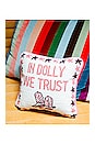 view 3 of 3 Trust Dolly Needlepoint Pillow in 