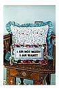 view 4 of 5 Not Needy Needlepoint Pillow in 