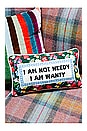 view 5 of 5 Not Needy Needlepoint Pillow in 