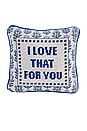 view 1 of 4 Love That For You Needlepoint Pillow in 