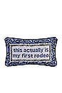 view 1 of 4 First Rodeo Needlepoint Pillow in 