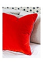 view 5 of 5 Charliss Velvet Pillow in Cherry & Light Pink