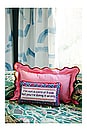view 3 of 3 Control Freak Needlepoint Pillow in 