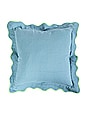 view 1 of 4 Darcy Linen Pillow Cover in Aqua & Mint