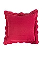 view 1 of 4 FUNDA DE ALMOHADA DARCY SQUARE THROW PILLOW COVER in Wine & Neon Pink