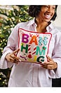view 3 of 5 Bah Humbug Needlepoint Pillow in Multicolor