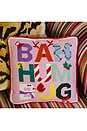 view 4 of 5 Bah Humbug Needlepoint Pillow in Multicolor