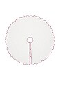 view 2 of 3 POINSETTIA TREE SKIRT ポインセチアツリースカート in White & Light Pink & Red