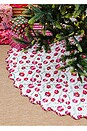 view 3 of 3 POINSETTIA TREE SKIRT ポインセチアツリースカート in White & Light Pink & Red