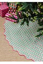 view 3 of 3 Frostine Tree Skirt in Green & Red