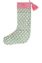 view 2 of 4 Frostine Stocking in Green & Red