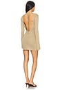 view 3 of 4 Chamie Dress in Metallic Khaki