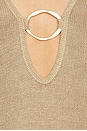 view 4 of 4 Chamie Dress in Metallic Khaki