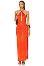 view 2 of 4 Asha Dress in Hot Orange