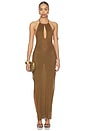 view 2 of 4 ROBE MAXI in Dark Olive