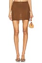 view 1 of 6 Jayla Skirt in Pecan Brown