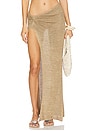 view 1 of 6 Zuhana Skirt in Metallic Khaki