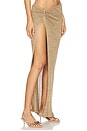 view 2 of 6 Zuhana Skirt in Metallic Khaki