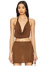 view 1 of 4 Jayla Top in Pecan Brown