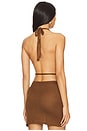 view 3 of 4 Jayla Top in Pecan Brown