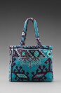 view 1 of 4 Medium Beach Bag in Aztec Blue
