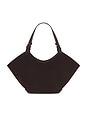 view 1 of 4 Dilba Mini Tote Bag in Suede Chocolate