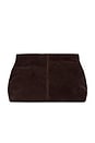 view 1 of 4 Clay Clutch in Suede Chocolate