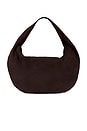 view 1 of 4 Alva Shoulder Bag in Suede Chocolate