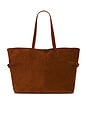 view 1 of 4 Lesley Tote Bag in Suede Bourbon