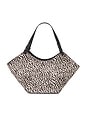 view 1 of 4 Dilba Mini Tote Bag in Leather Hair Chocolate Dot