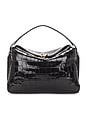 view 2 of 5 HANNA GRANDE 탑 핸들 백 in Black Croco
