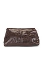 view 2 of 5 Clay Clutch in Chocolate Leather Snake