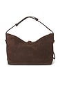 view 4 of 5 SAC PORTÉ ÉPAULE GAIA in Chocolate Suede