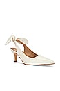 view 2 of 5 Franchesca Bow Slingback Heel in Creme
