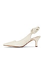 view 5 of 5 Franchesca Bow Slingback Heel in Creme